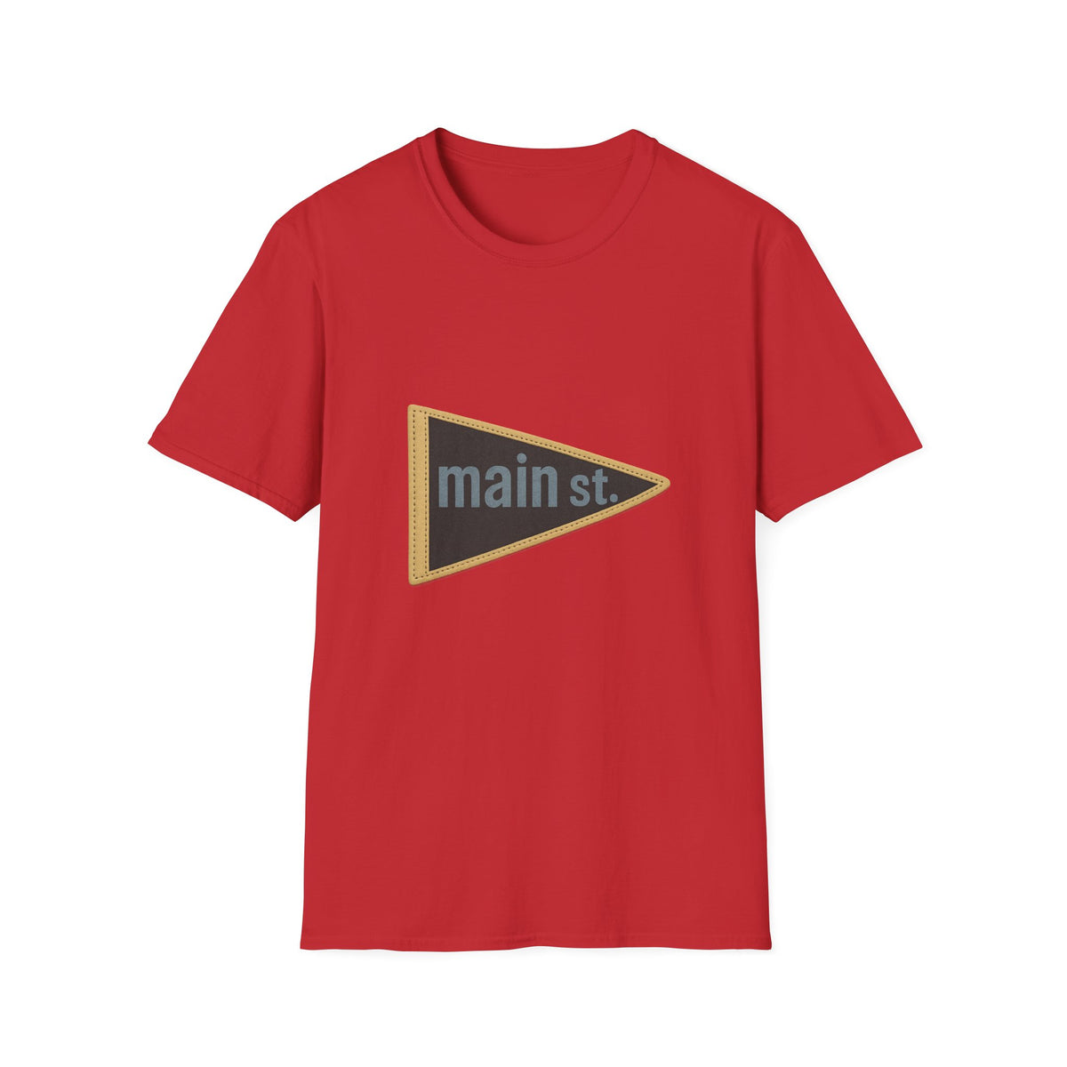 Main St. Triangle Logo T‑Shirt — Vintage Retro Street Sign Graphic Tee - Trending Now - August 2026