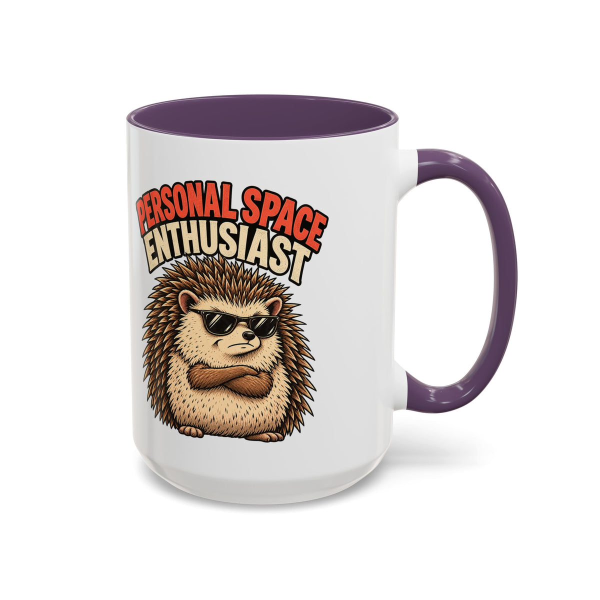 Funny And Witty "Personal Space Enthusiast" Accent Coffee Mug (11, 15oz)
