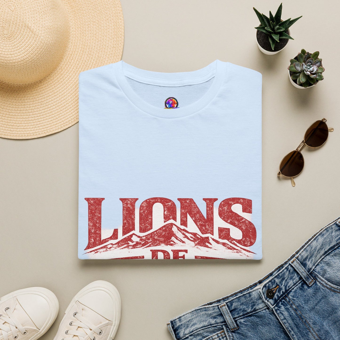Morocco Lions de Atlas T-Shirt — Vintage Moroccan Atlas Mountain Graphic Tee