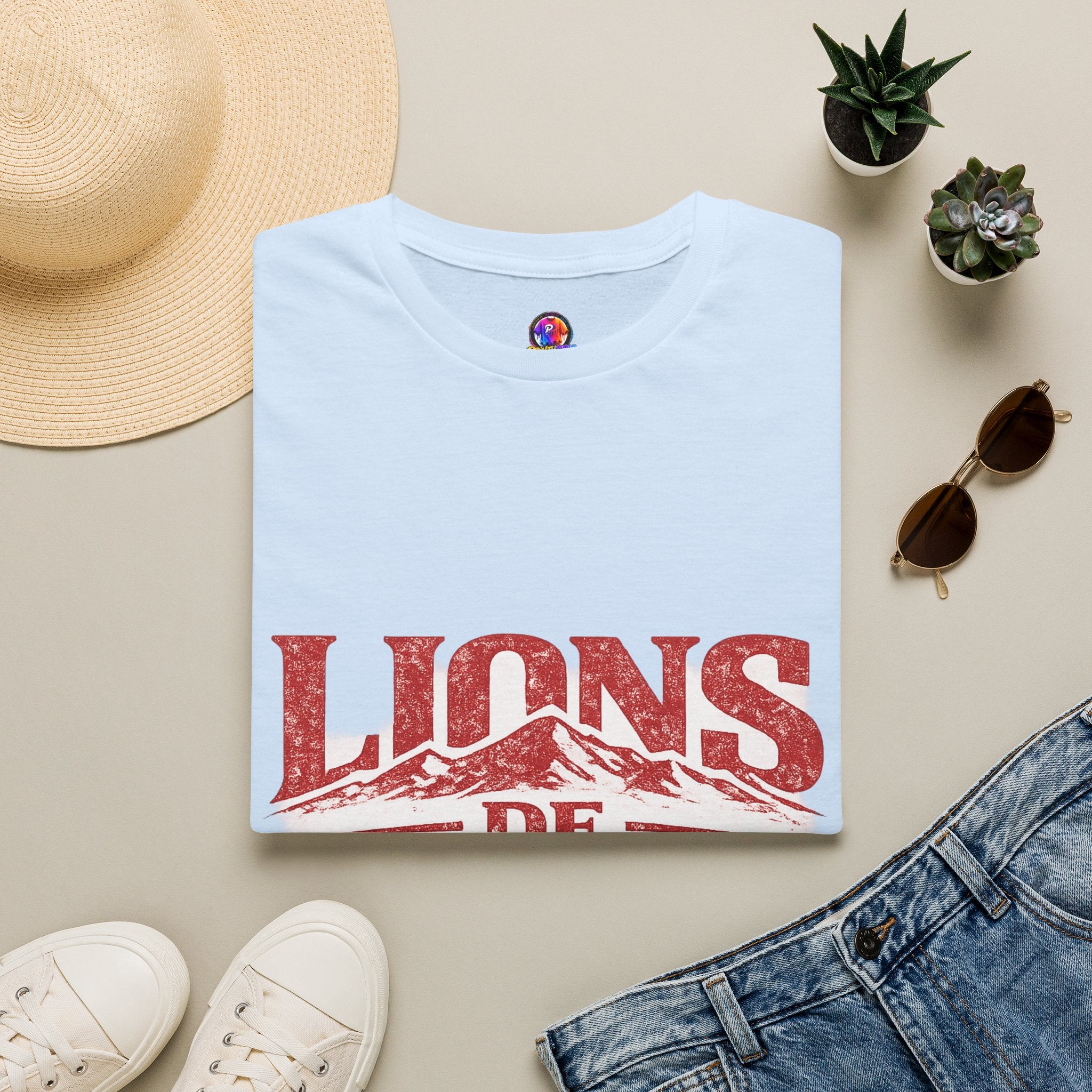 Morocco Lions de Atlas T-Shirt — Vintage Moroccan Atlas Mountain Graphic Tee