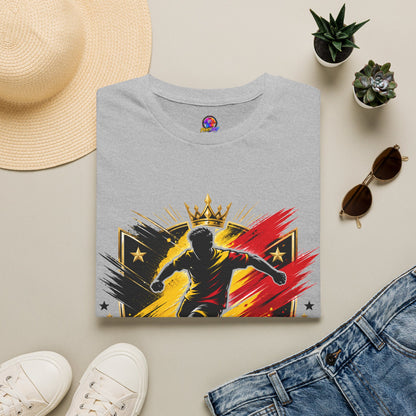 Belgium Soccer T-Shirt — 'Tricolor Strike' Graphic Jersey Tee