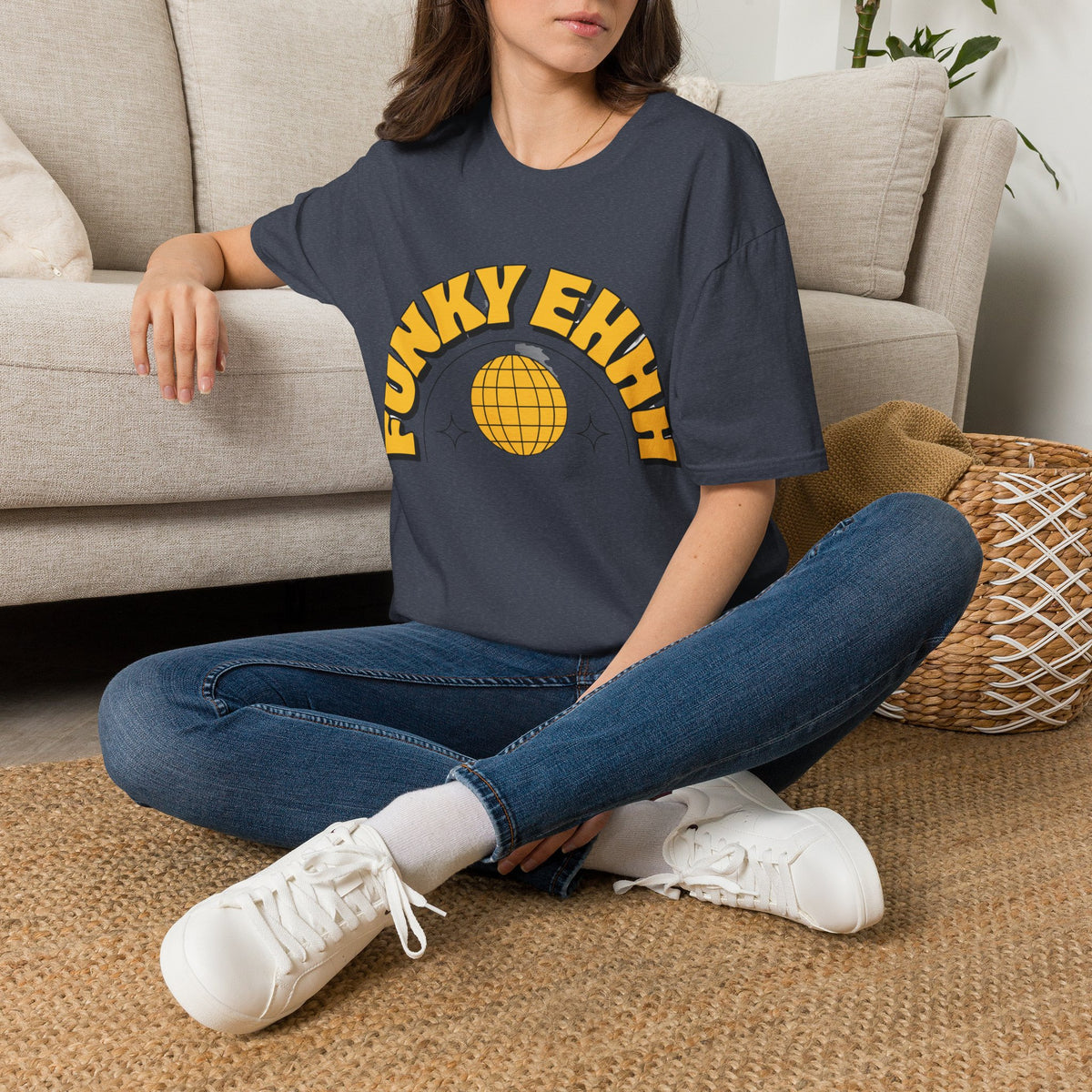 Funky Ehhh T-Shirt — Retro Yellow Disco Graphic Tee - Trending Now - August 2026