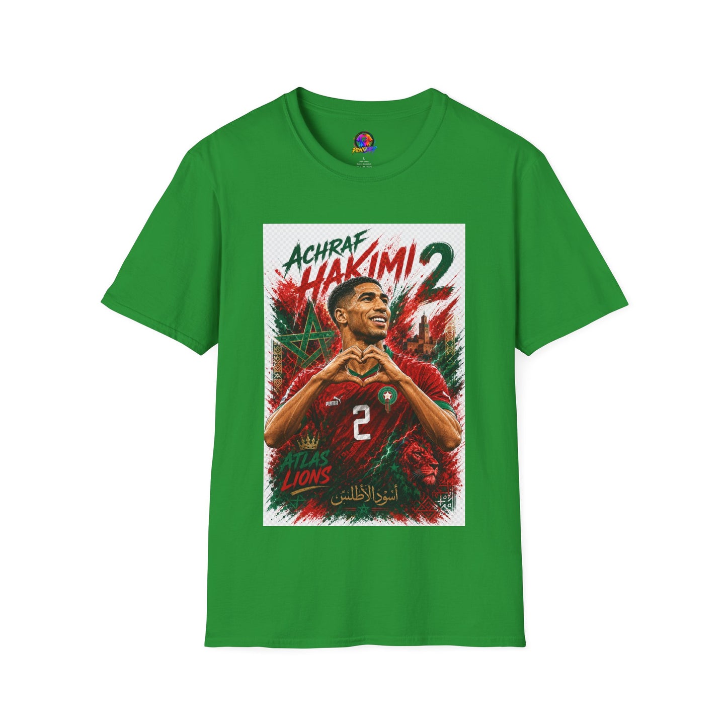 Achraf Hakimi #2 Soccer T-Shirt — Morocco Football Fan Tee