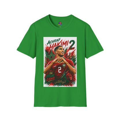 Achraf Hakimi #2 Soccer T-Shirt — Morocco Football Fan Tee
