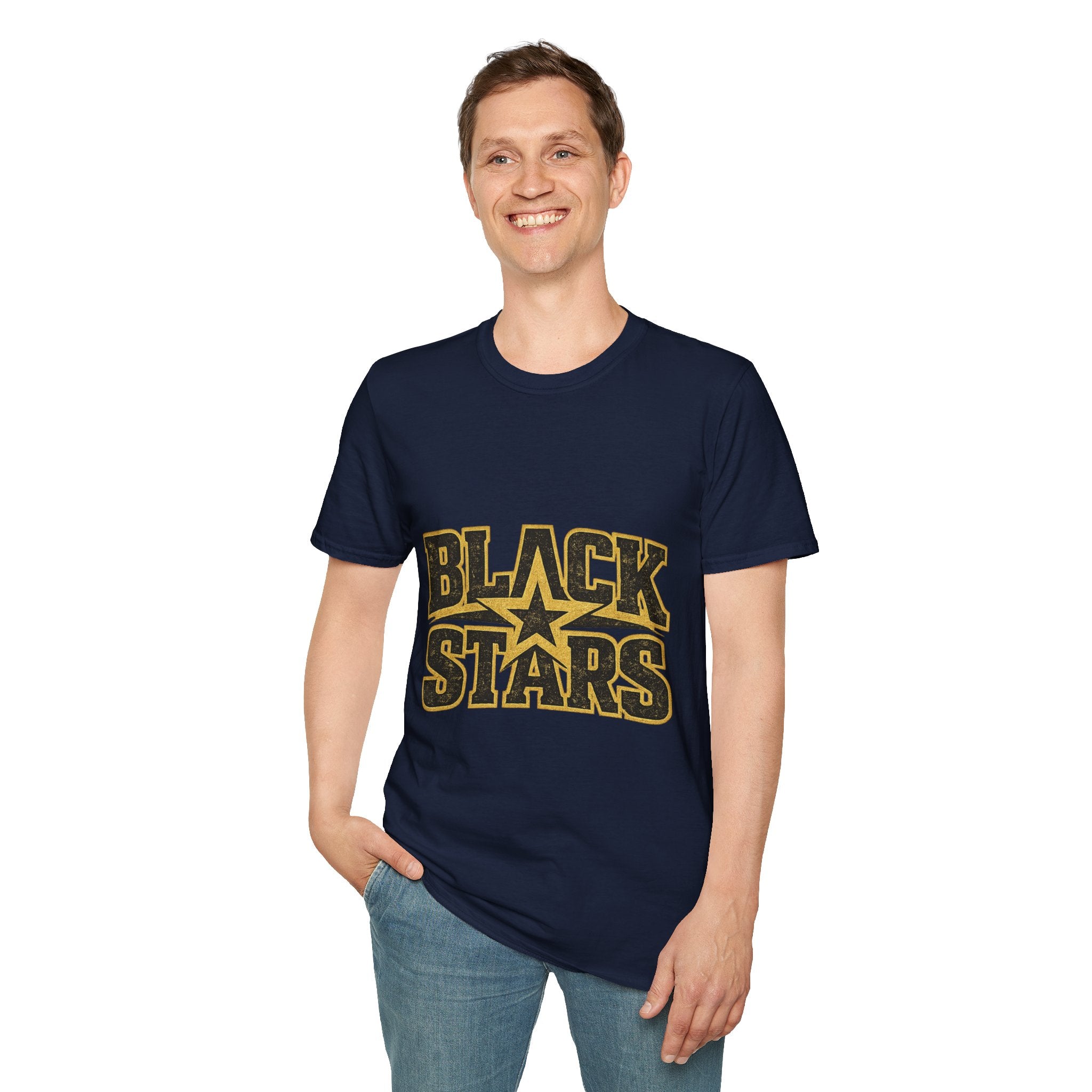 Ghana Black Stars T-Shirt — Bold Vintage Star Logo Tee