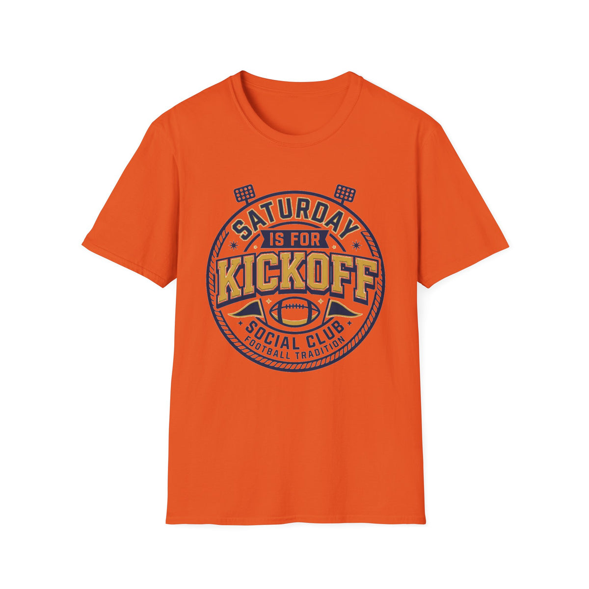Saturday Night Kickoff T-Shirt — Vintage Football Game Day Tee - Trending Now - August 2026
