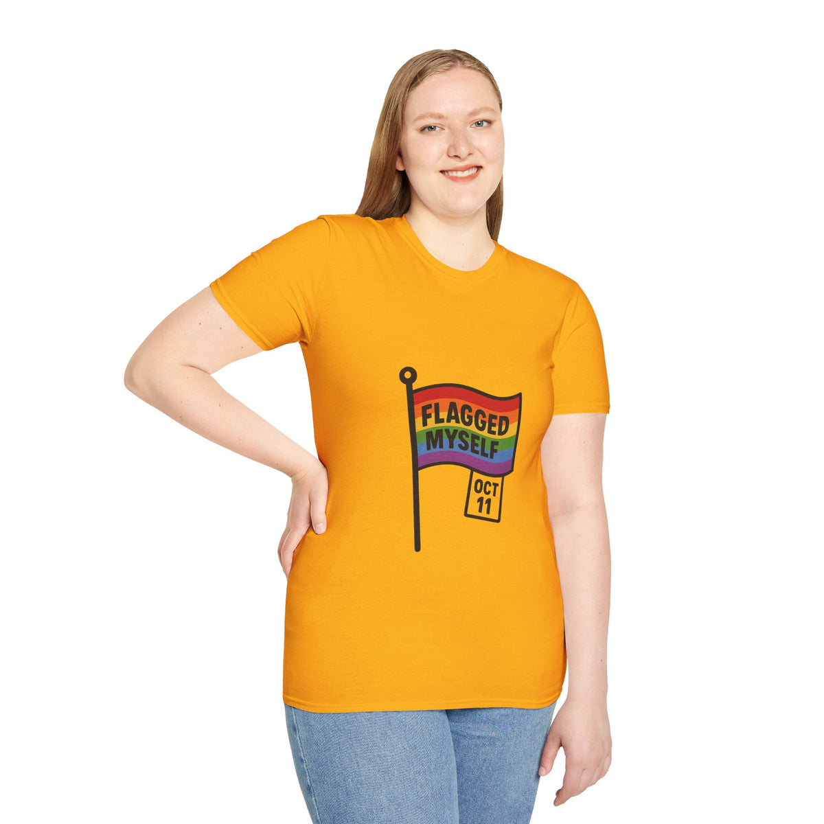 Flagged Myself Rainbow Pride T-Shirt — LGBTQ+ October 11 Awareness Tee - Trending Now - October 2026