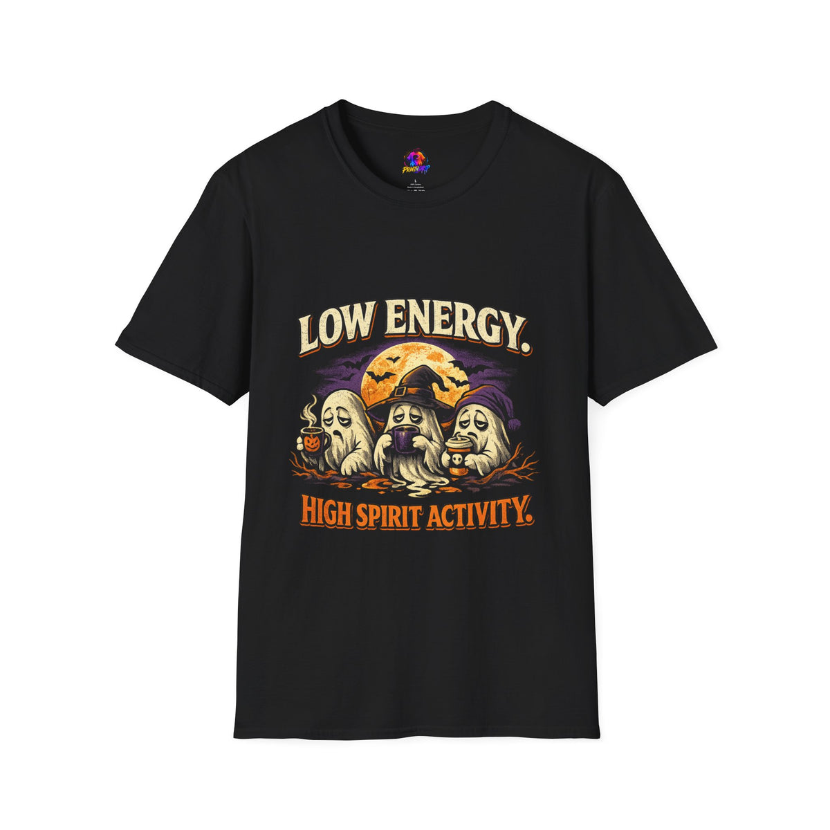Halloween Low Energy High Spirit Unisex Softstyle T-Shirt