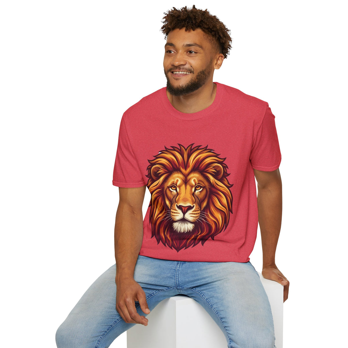 Leo Zodiac Lion Face T-Shirt — Majestic Lion Head Graphic Tee