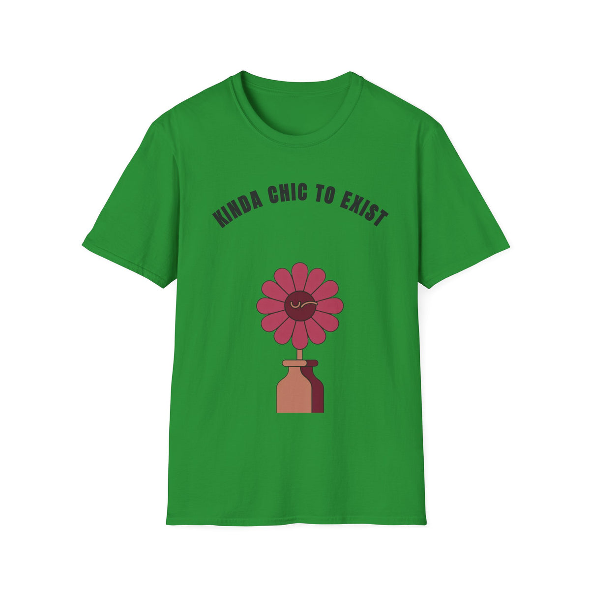 Chic to Exist T-Shirt — Floral Minimalist Graphic Tee for Stylish Everyday Wear - Trending Now - September 2026