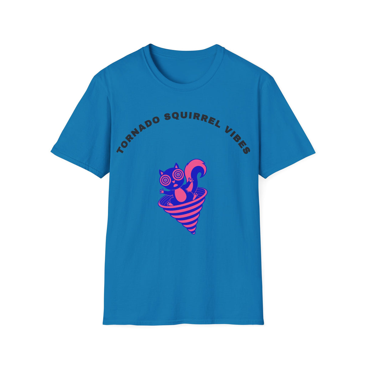 T-Shirt — Tornado Squirrel Vibes Cute Cat Cone Graphic Tee - Trending Now - September 2026