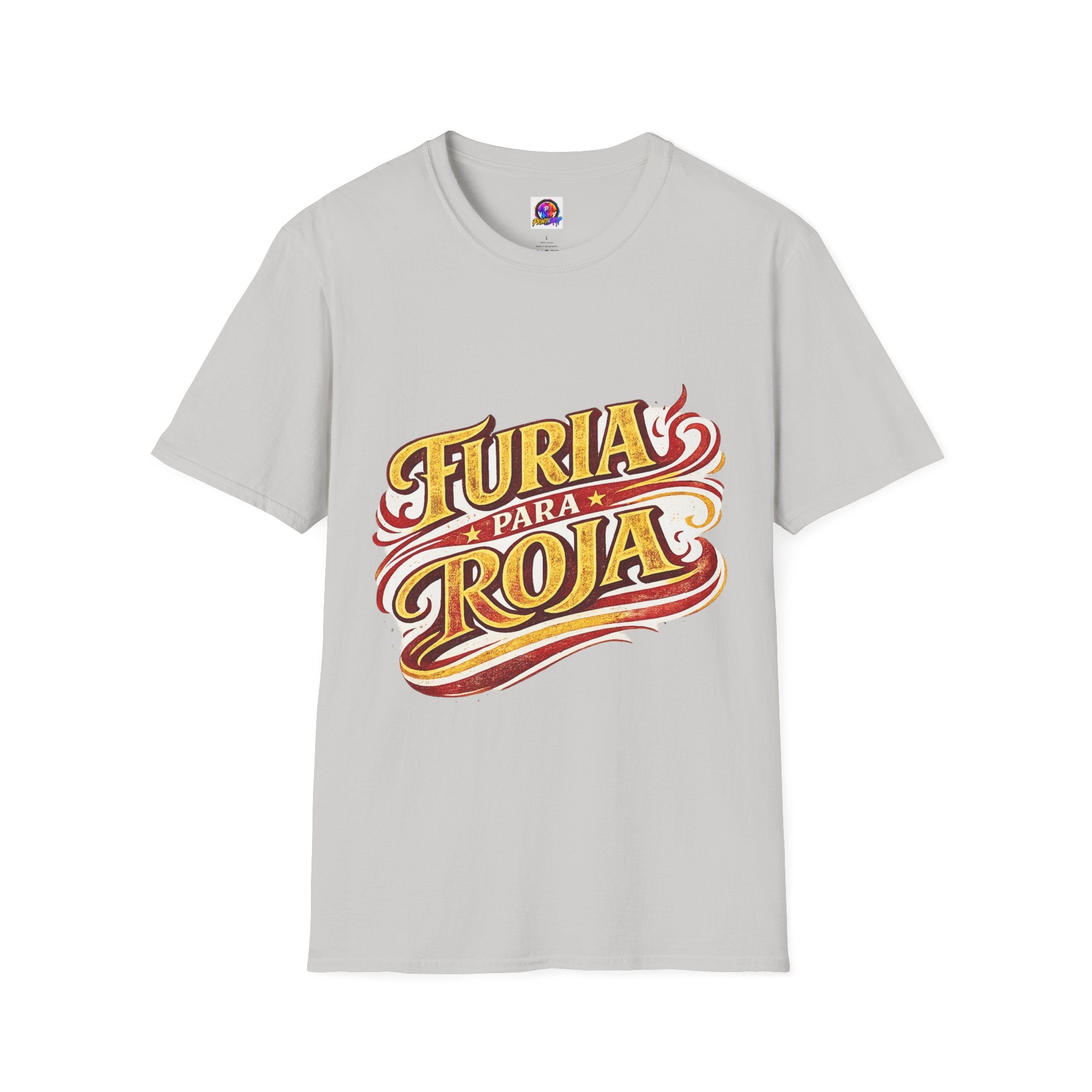 Spain Furia Para Roja T-Shirt — Vintage Flame Spanish Pride Soccer Tee