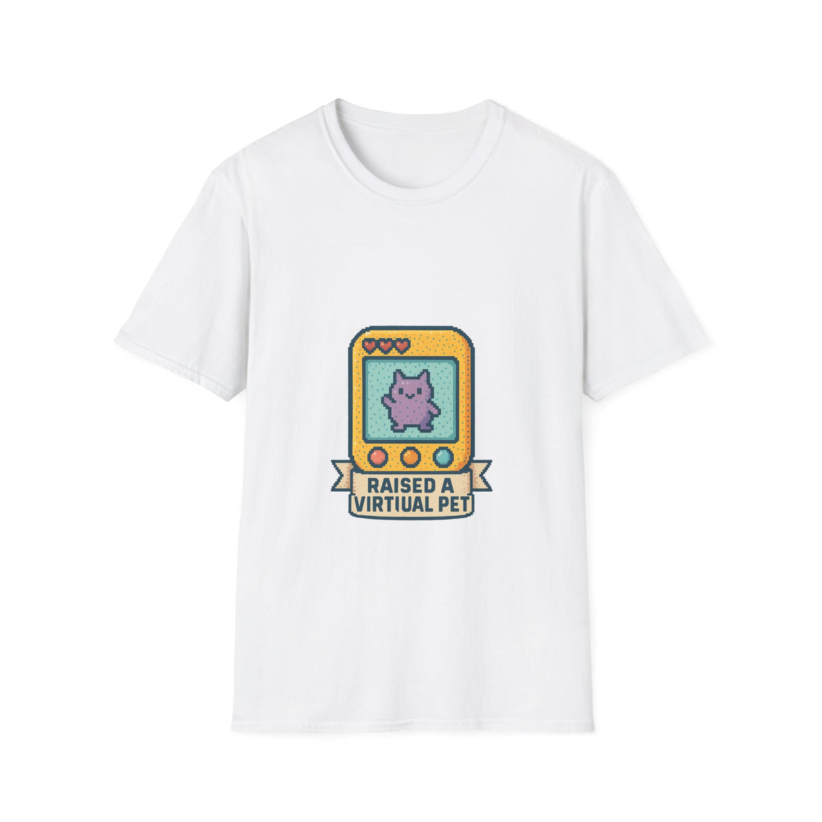 Raised a Virtual Pet T-Shirt — Retro Tamagotchi Gaming Tee - Trending Now - October 2026