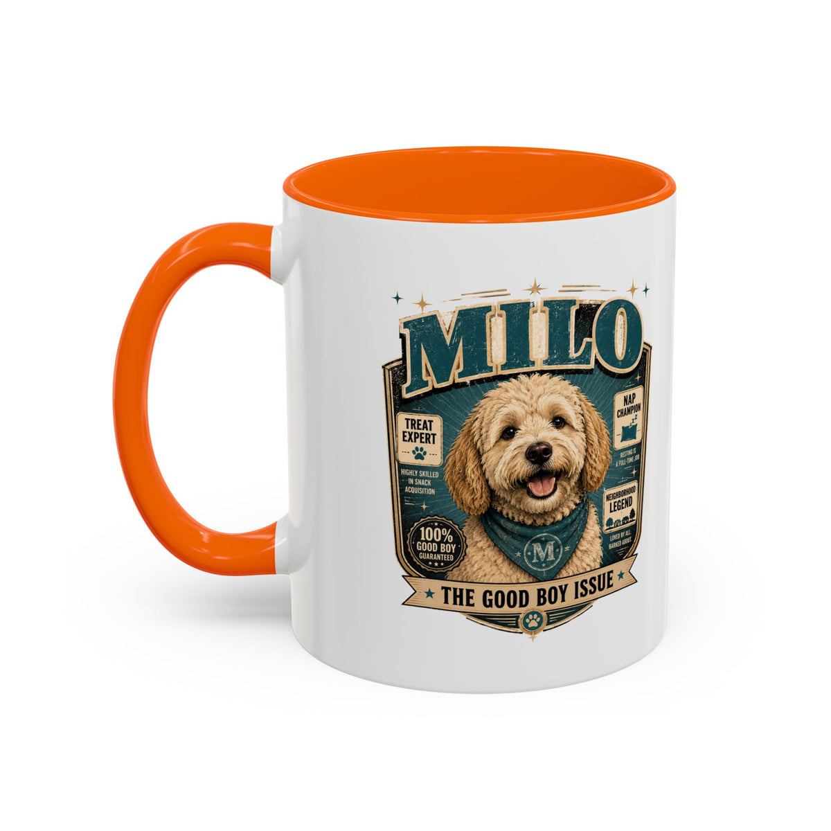 Milo Bailey Dog Dad Mom Accent Coffee Mug
