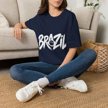 Brazil Minimal Marble Waves T-Shirt