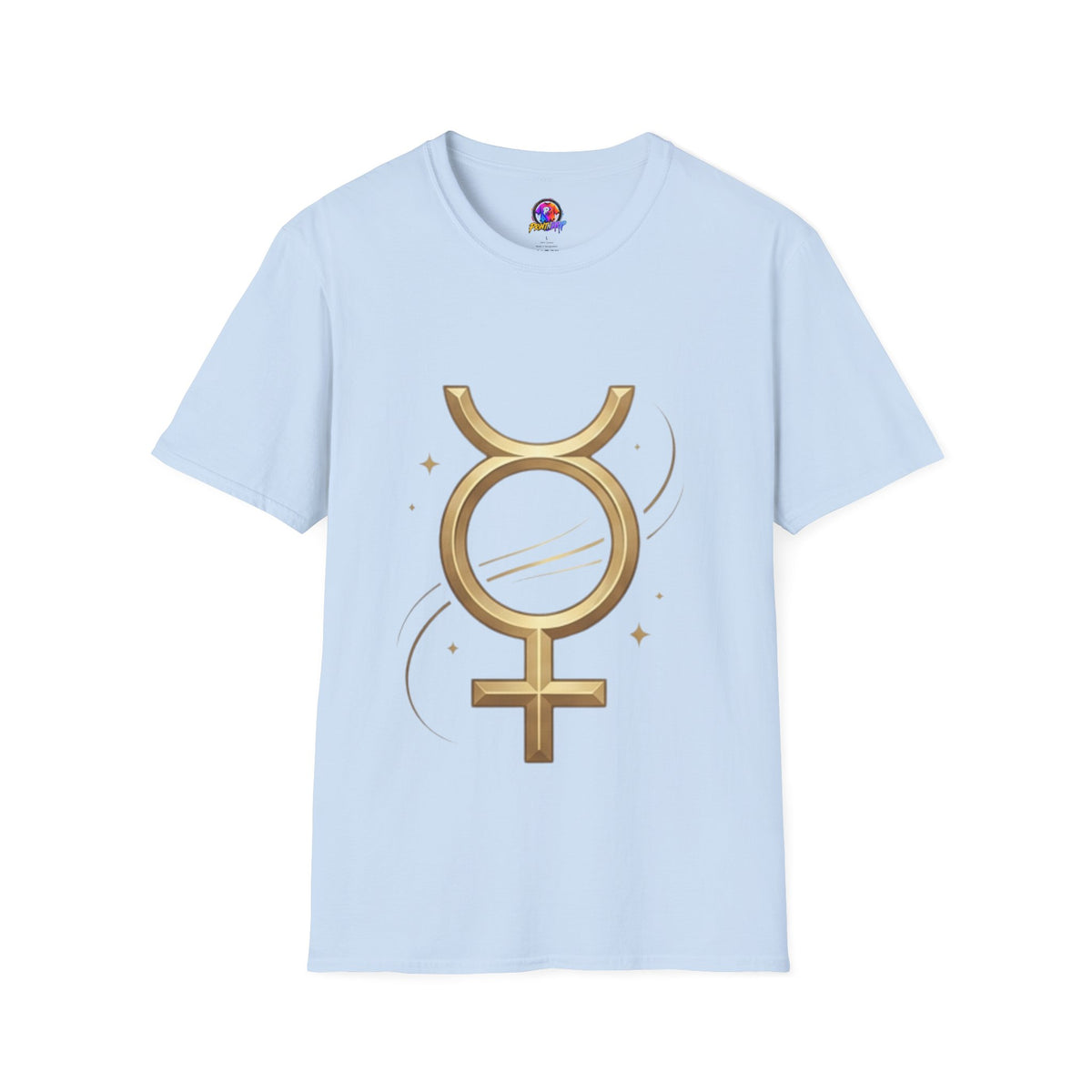 Virgo Zodiac  Mercury Astrology T-Shirt — Gold  Symbol Zodiac Tee