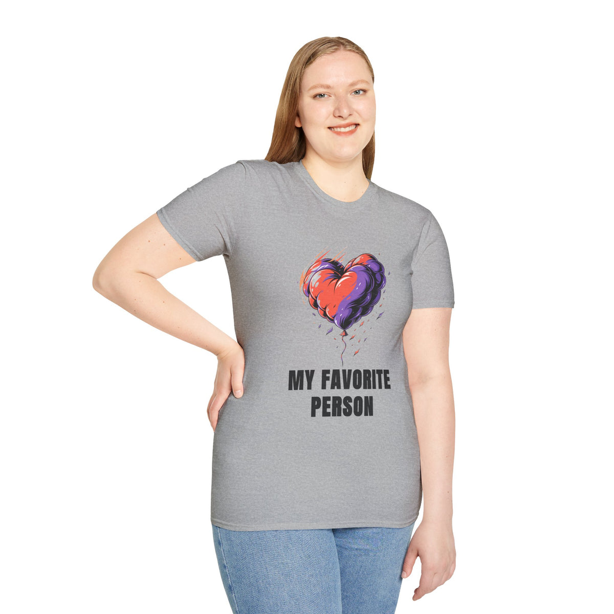 Heart Graphic T-Shirt — "My Favorite Person" Casual Tee - Trending Now - August 2026
