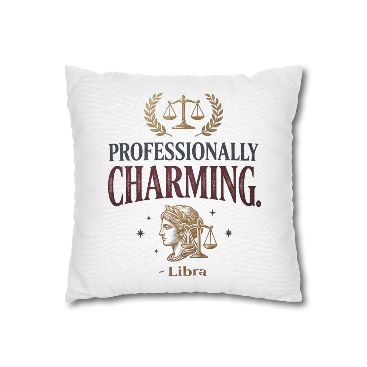 Libra Zodiac Professionally Charming Spun Polyester Square Pillowcase