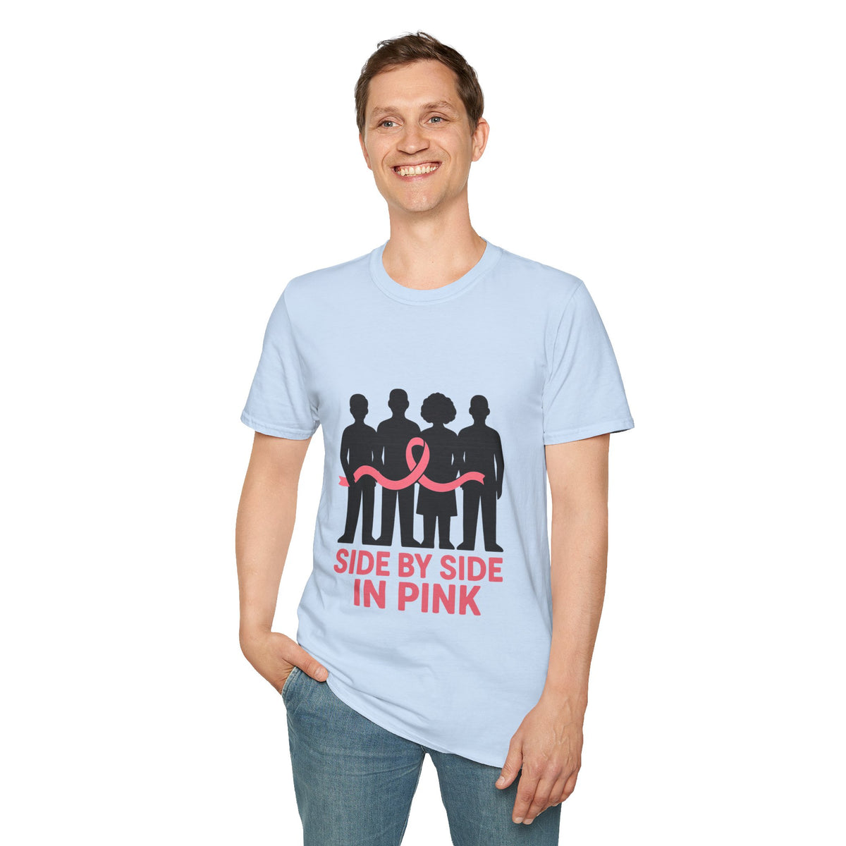 Side by Side in Pink Breast Cancer Awareness T-Shirt - Trending Now - October 2026