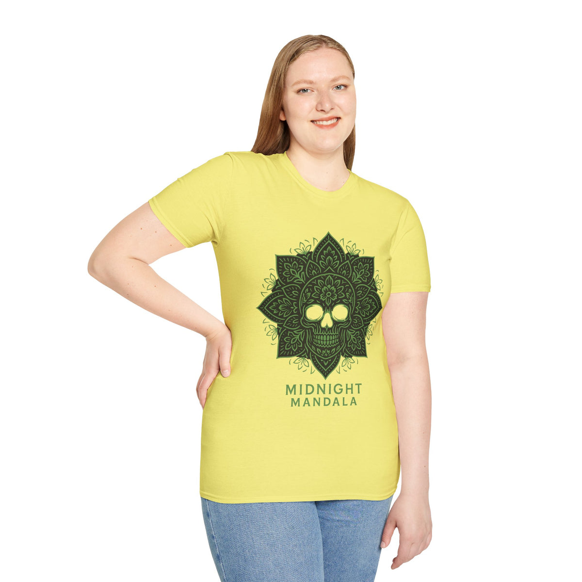 Mandala Skull T-Shirt — Midnight Mandala Floral Skull Tee - Trending Now - August 2026