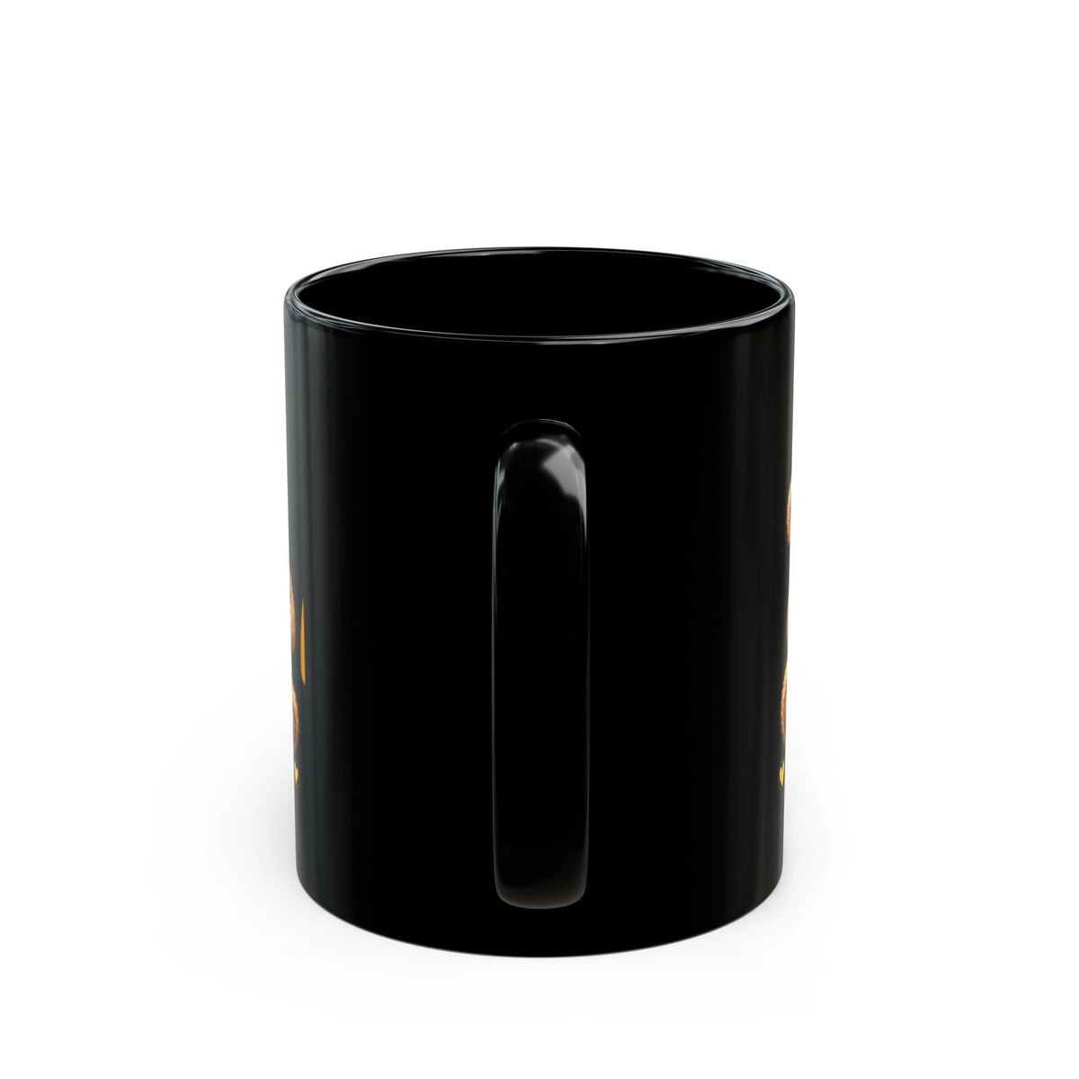 Childhood Cancer Awareness Teddy Bear Black Mug (11oz/15oz)