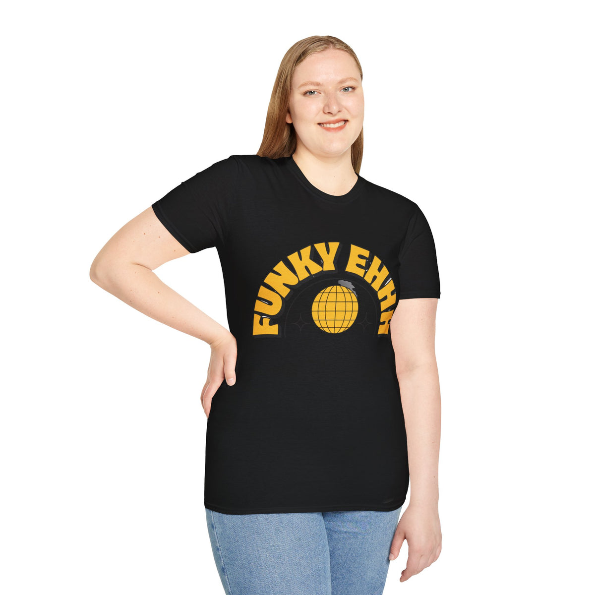 Funky Ehhh T-Shirt — Retro Yellow Disco Graphic Tee - Trending Now - August 2026