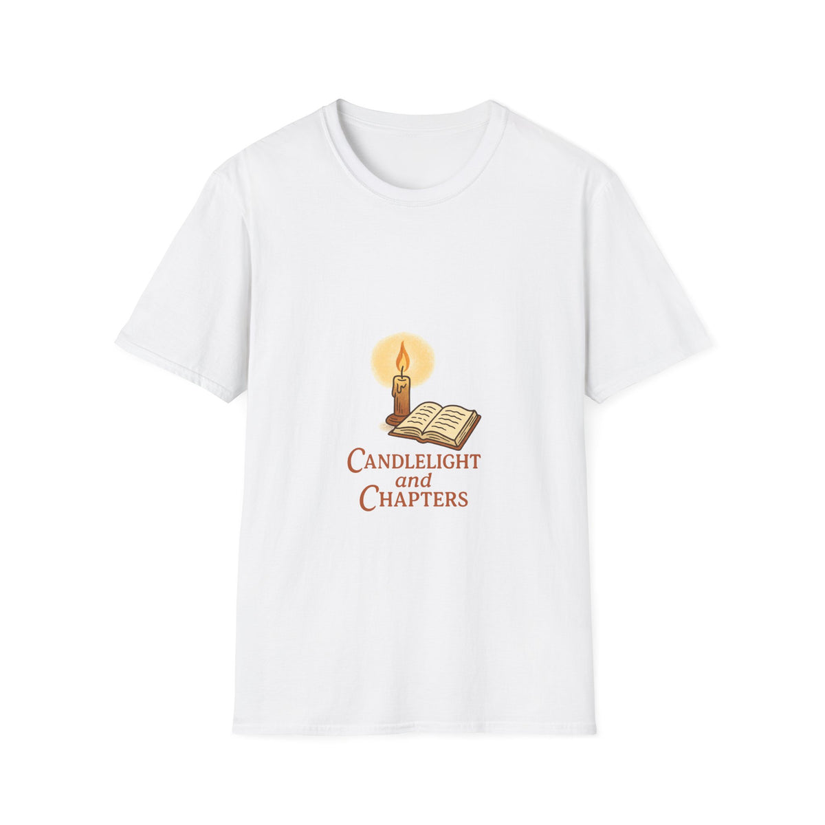 Candlelight and Chapters T-Shirt — Cozy Reading Booklover Tee - Trending Now - October 2026