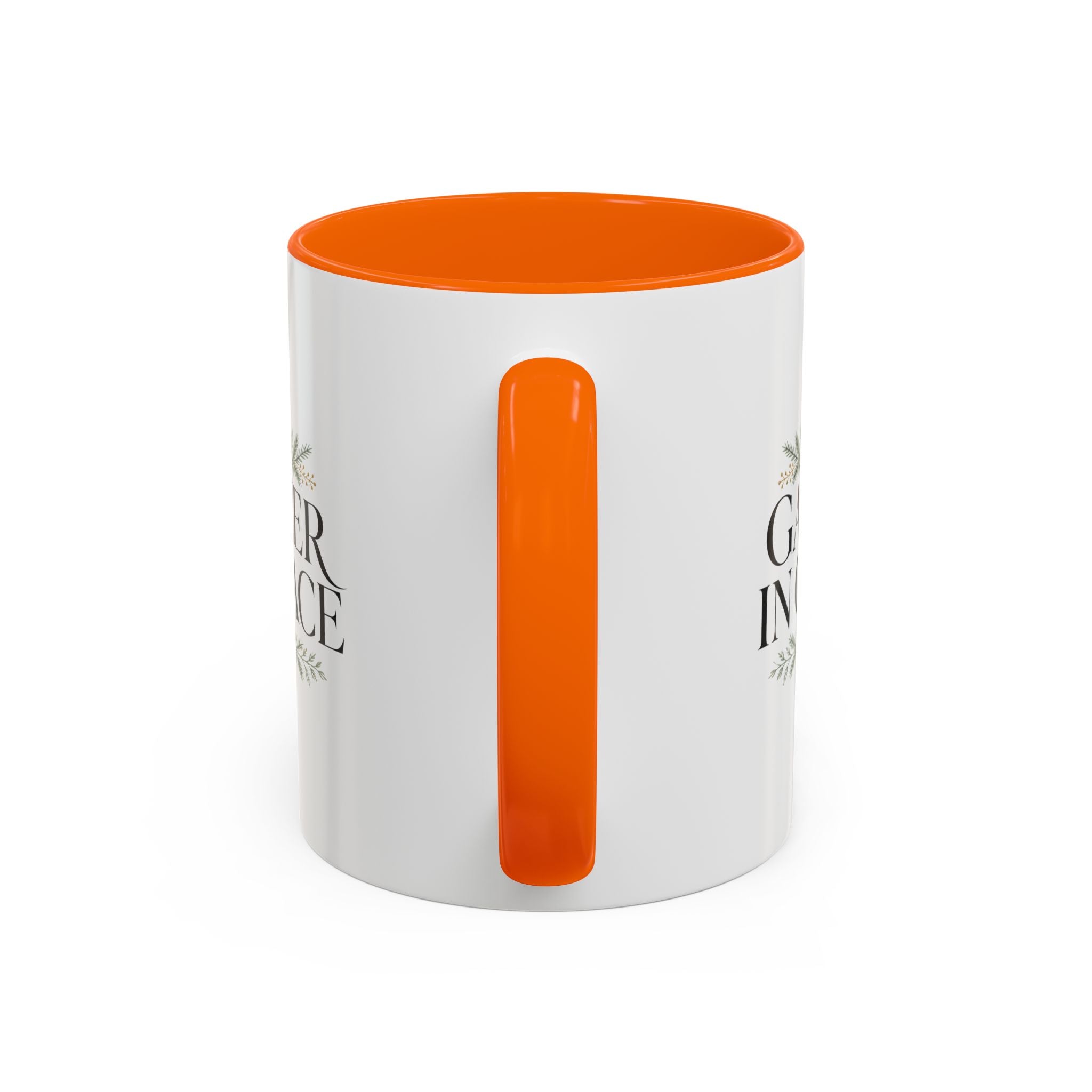 Christmas Gather in Grace Coffee Mug — Inspirational Holiday Accent Mug