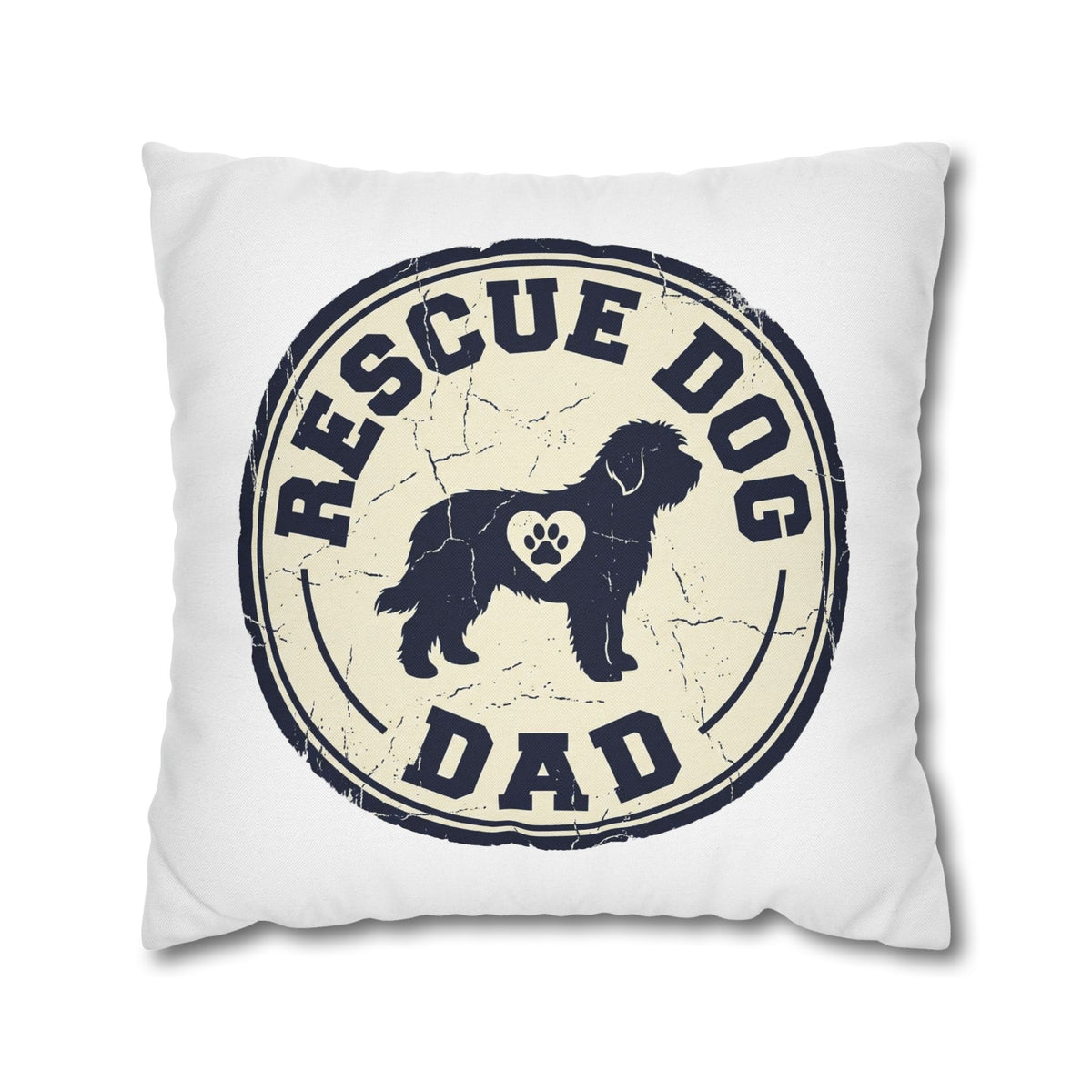 Funny Rescue Dog Dad Pillowcase