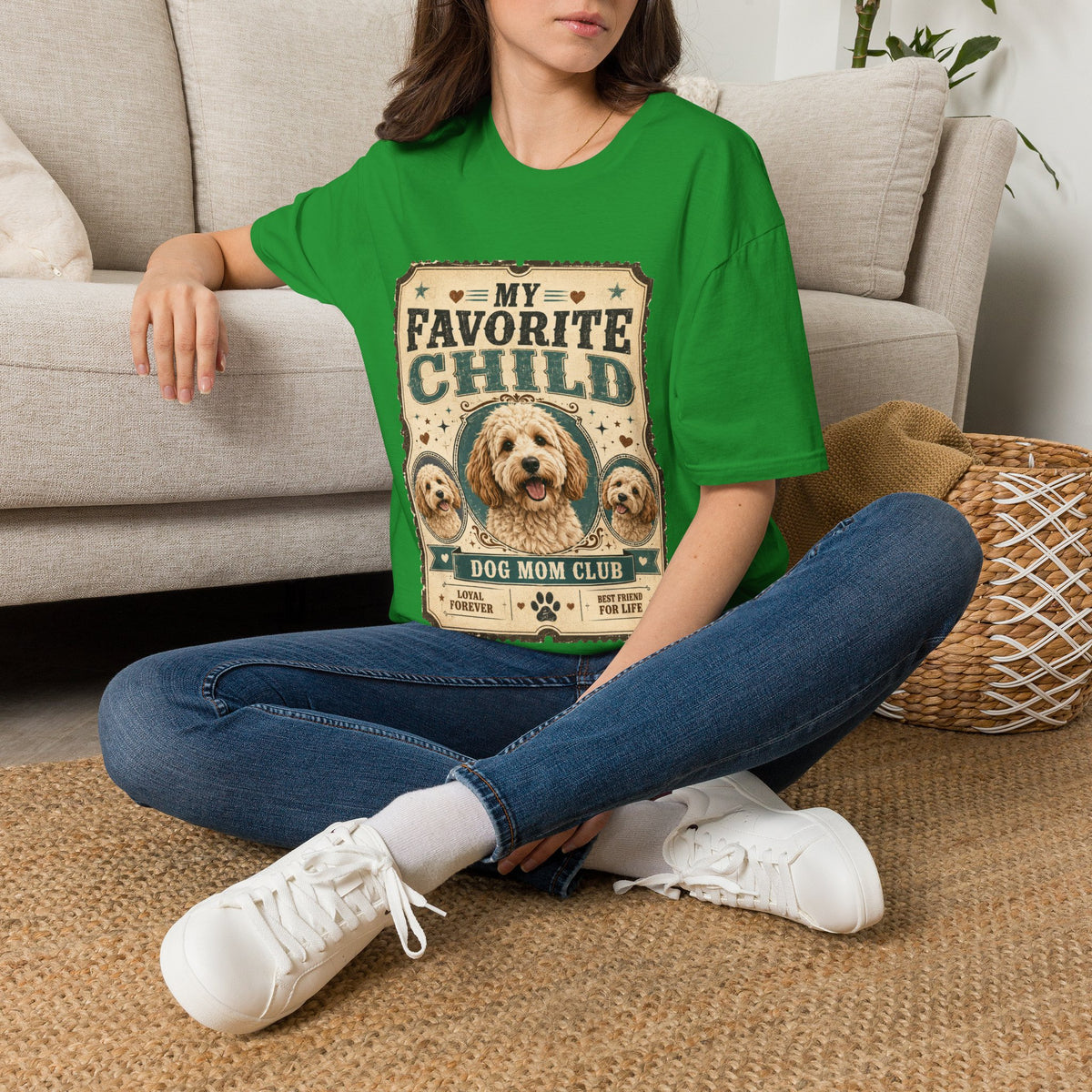 Favorite Child T-Shirt — "My Favorite Child" Dog Mom Club Vintage Tee