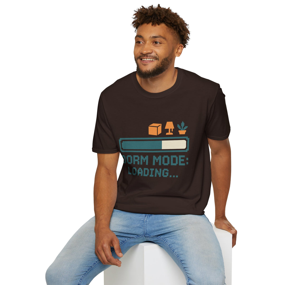 Dorm Mode Loading T‑Shirt — Funny Moving/College Moving Tee - Trending Now - August 2026