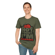 Not Today I'm Napping Orange Cat Tee - Funny Lazy Kitten Bubble Graphic T-Shirt - Trending Now - September 2026