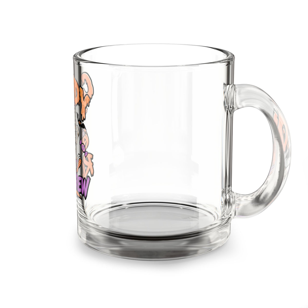 Candy Run Crew Glass Mug — Halloween Skeleton Trick-or-Treat 10oz