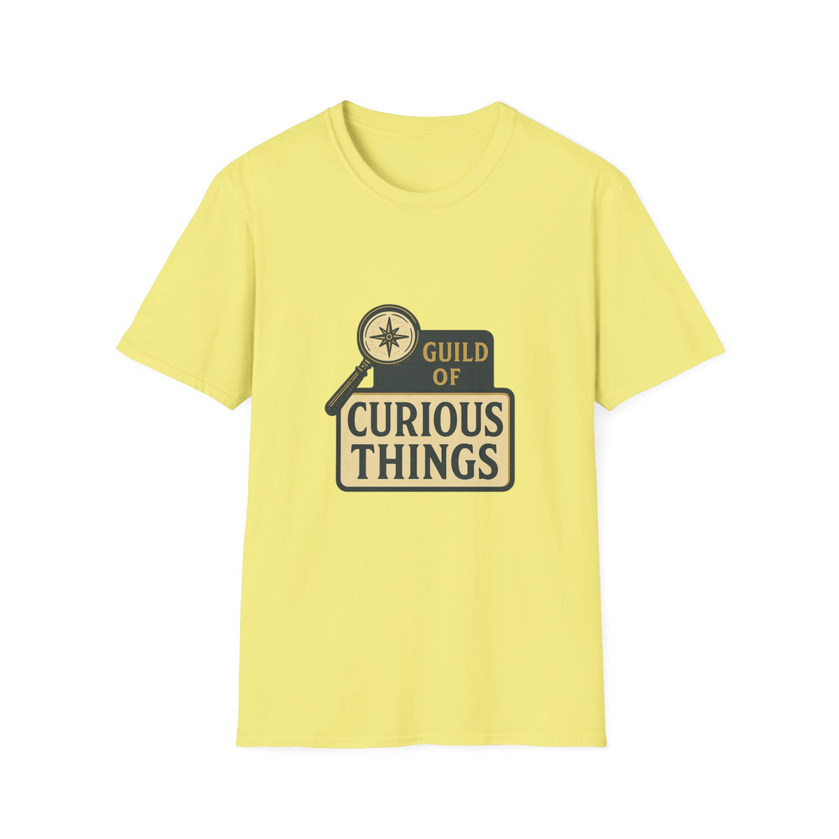 Curious Things T‑Shirt — Guild of Curious Vintage Badge Tee - Trending Now - August 2026