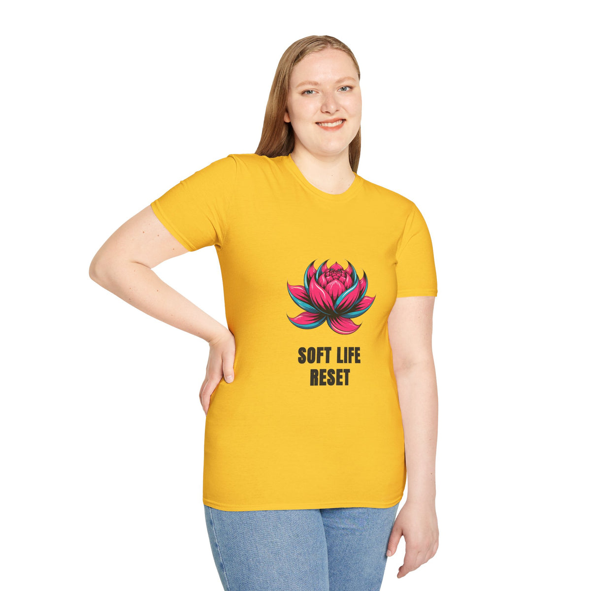 Lotus Graphic T-Shirt — 'Soft Life Reset' Relaxed Tee - Trending Now - August 2026