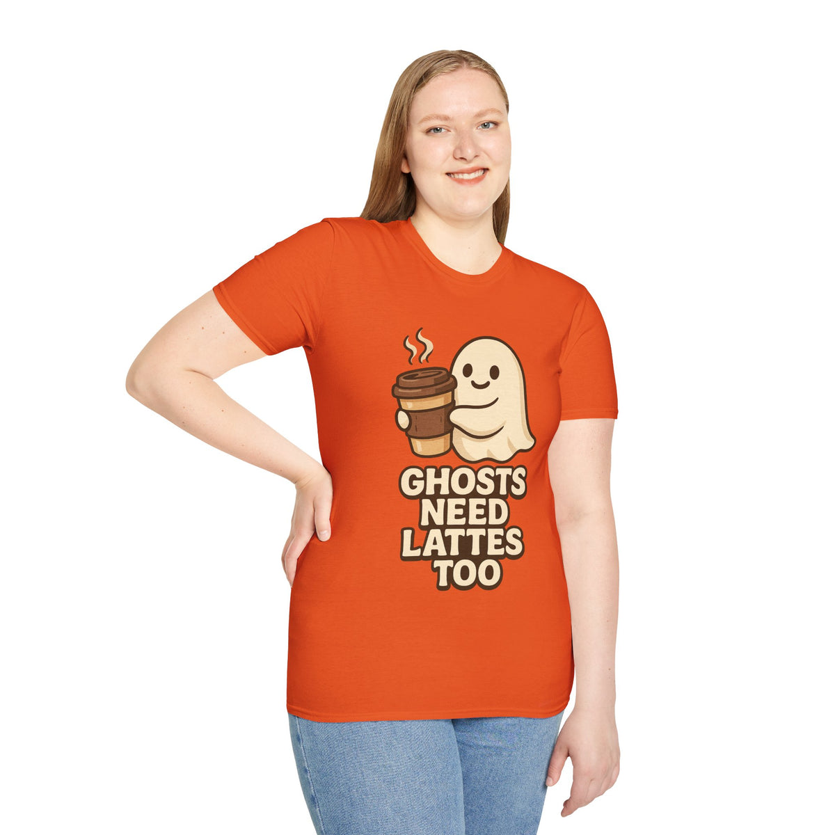 Ghosts Need Lattes Too T-Shirt - Trending Now - August 2026