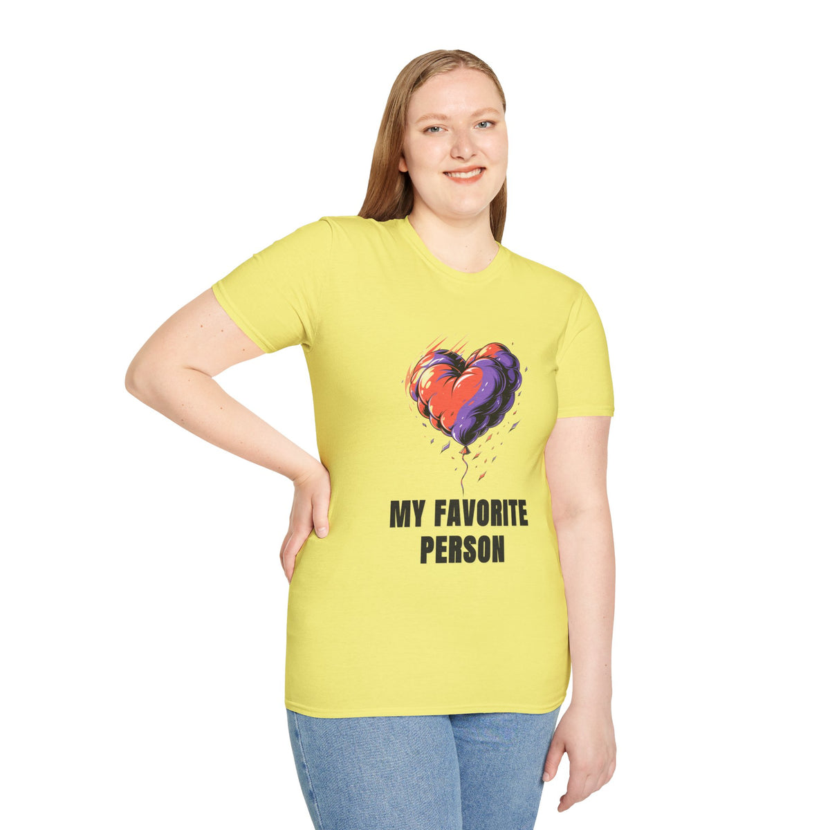 Heart Graphic T-Shirt — "My Favorite Person" Casual Tee - Trending Now - August 2026