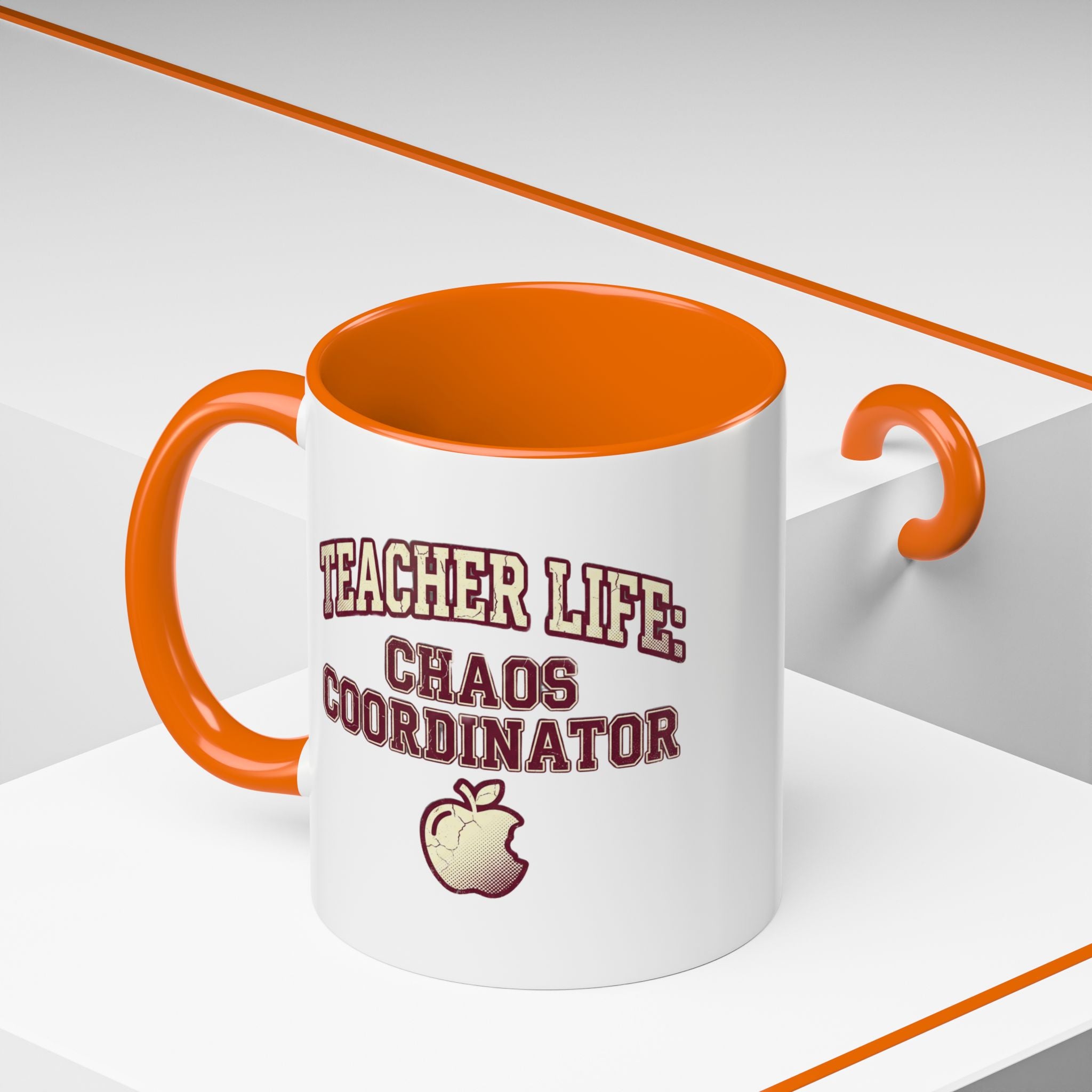 Funny Teacher Life Chaos Coordinator Coffee Mug — Accent Mug