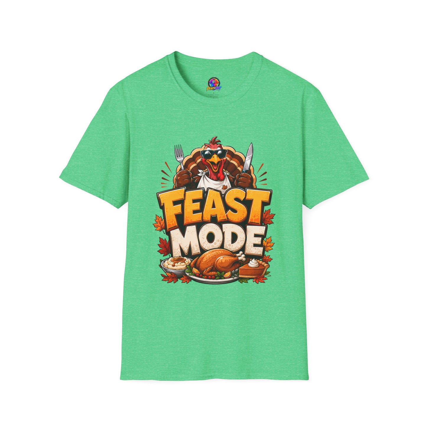 Feast Mode T-Shirt — Funny Thanksgiving Turkey Graphic Tee
