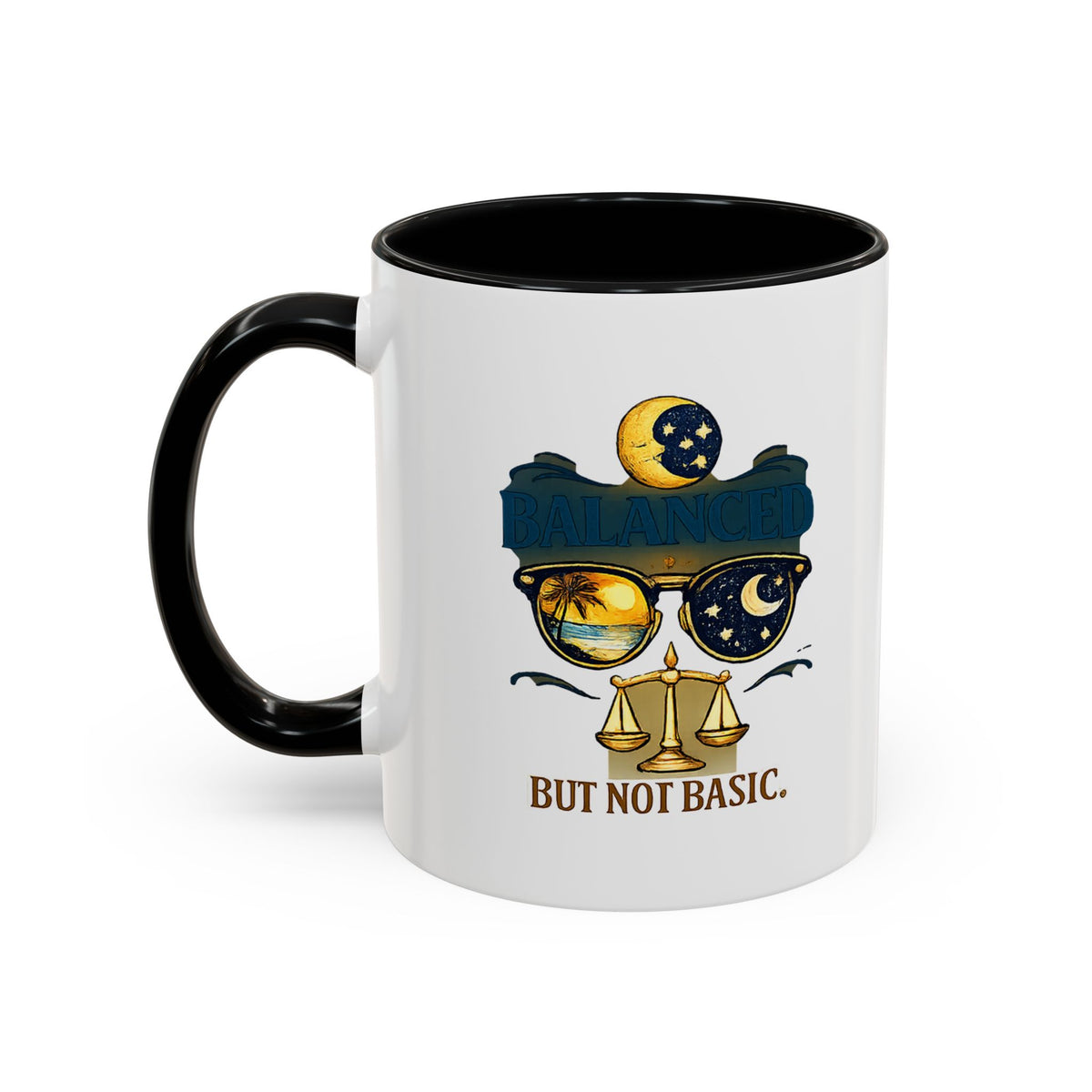 Libra Zodiac Accent Coffee Mug