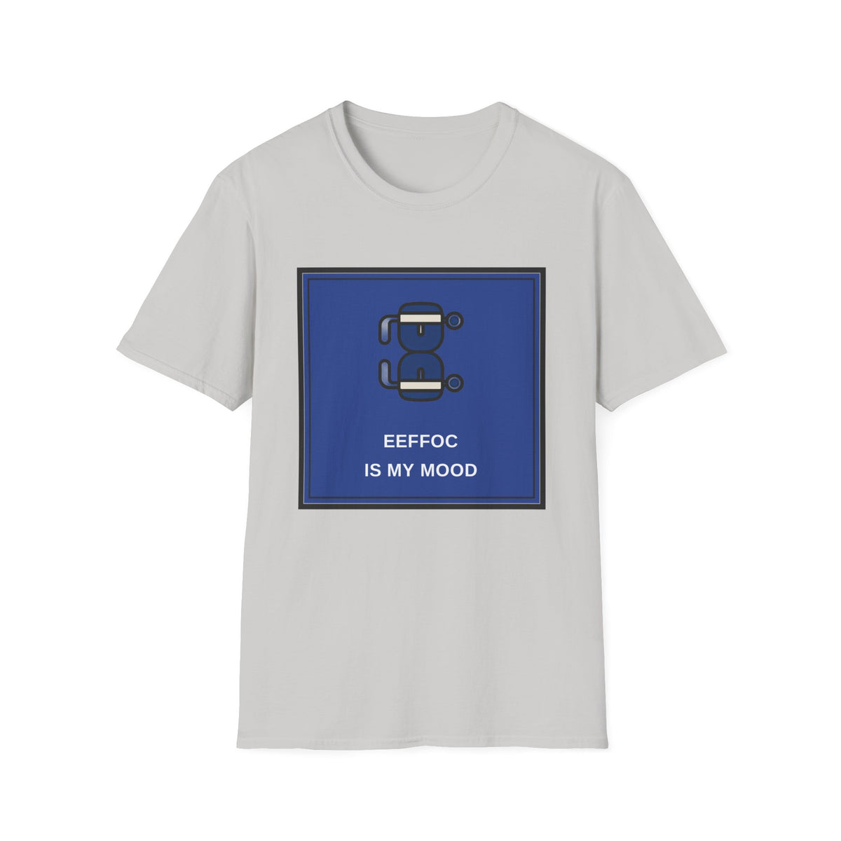 T‑Shirt — 'BeeFoc Is My Mood' Blue Robot Graphic Tee - Trending Now - August 2026