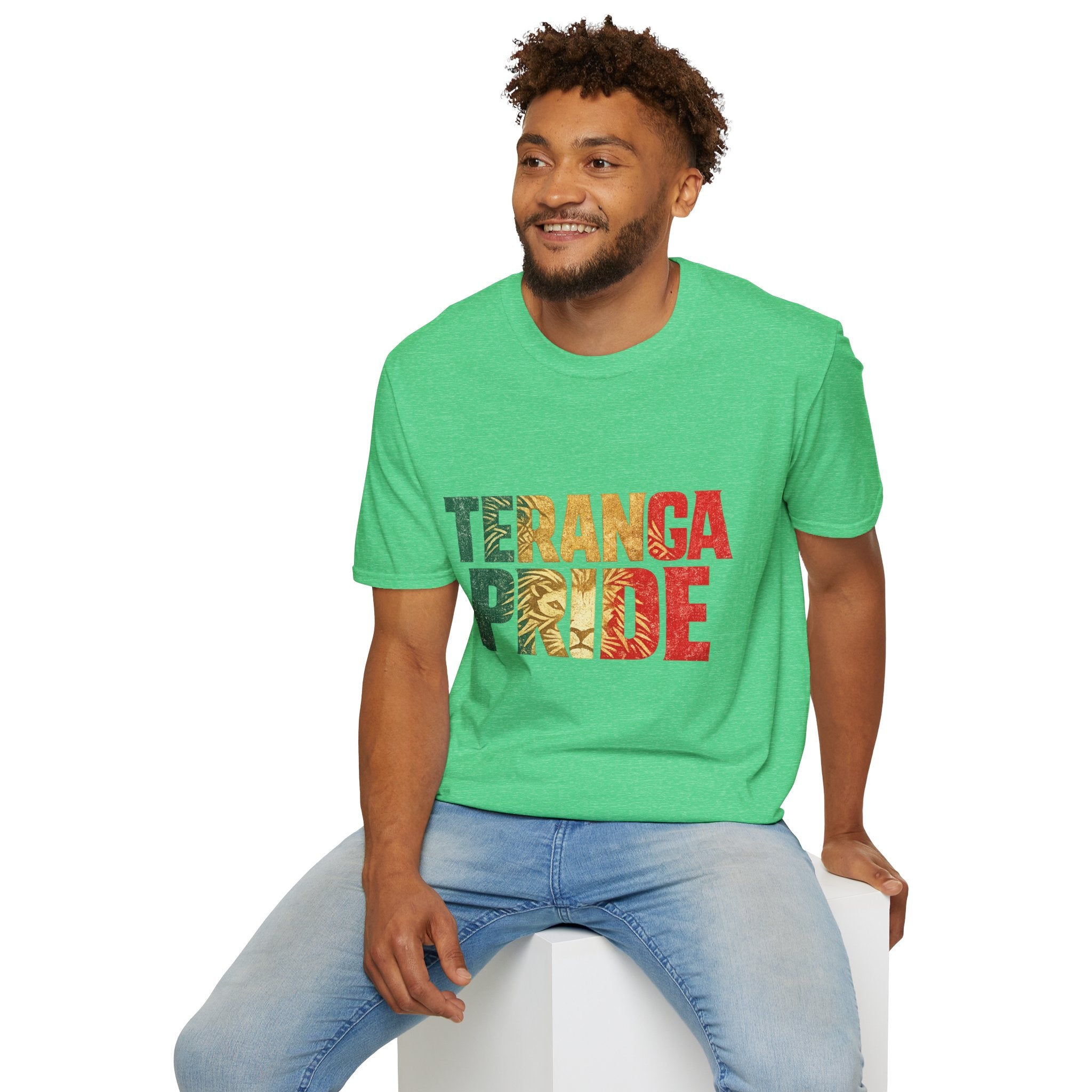 Senegal Teranga Pride T-Shirt — Senegal Flag Colors & Lion Graphic