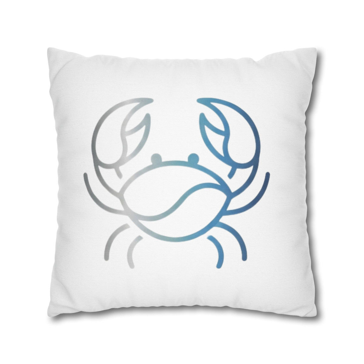 Cancer Zodiac Crab Coastal Throw Pillowcase — Nautical Beach Decor