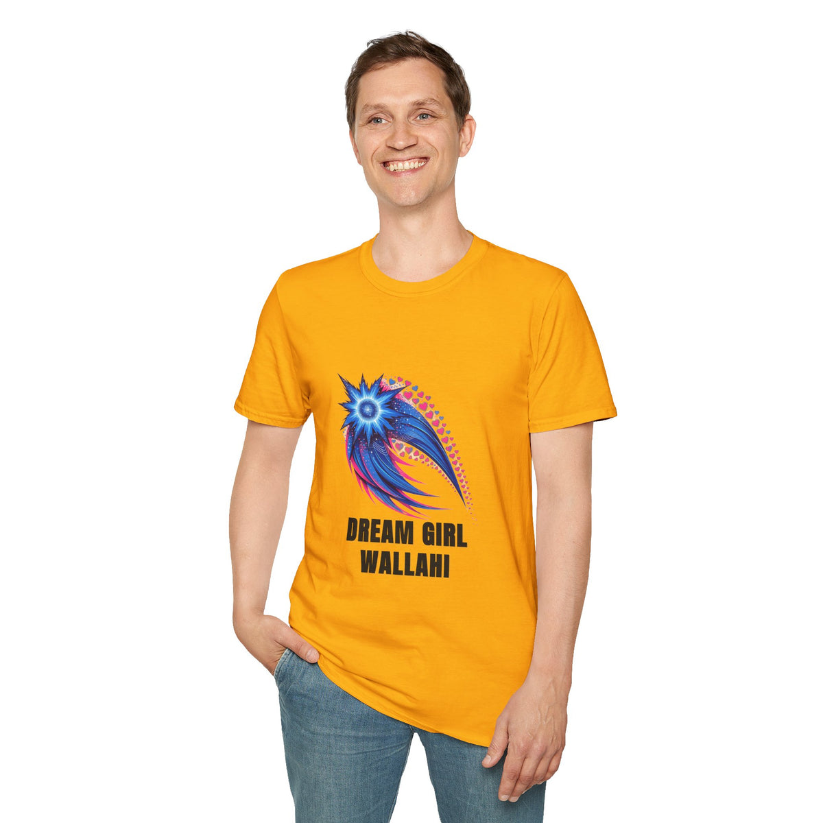 Dream Girl T-Shirt — Blue Starburst Heart Graphic ("Dream Girl Wallah") - Trending Now - August 2026
