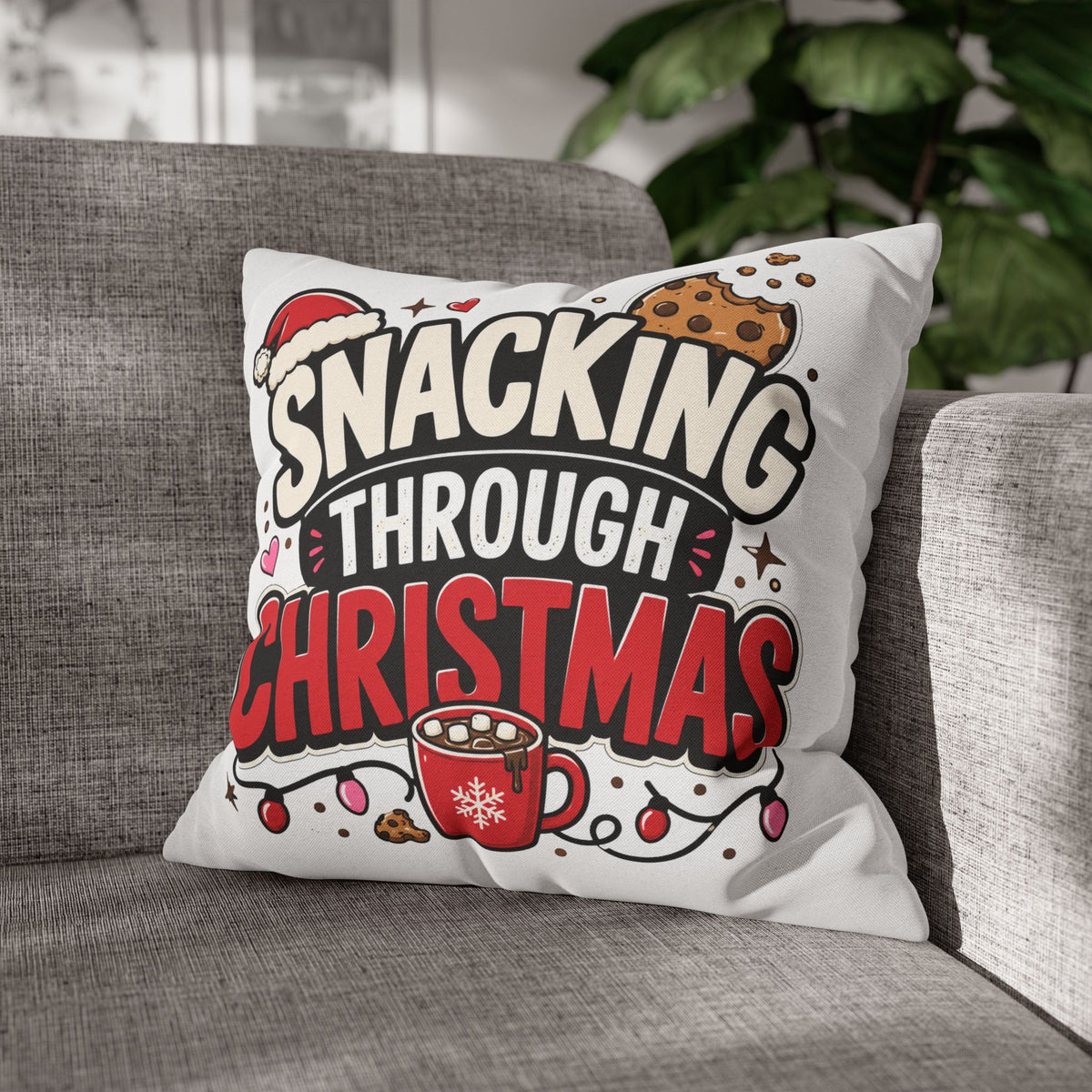 Snacking Through Christmas Pillowcase Modern Day Christmas