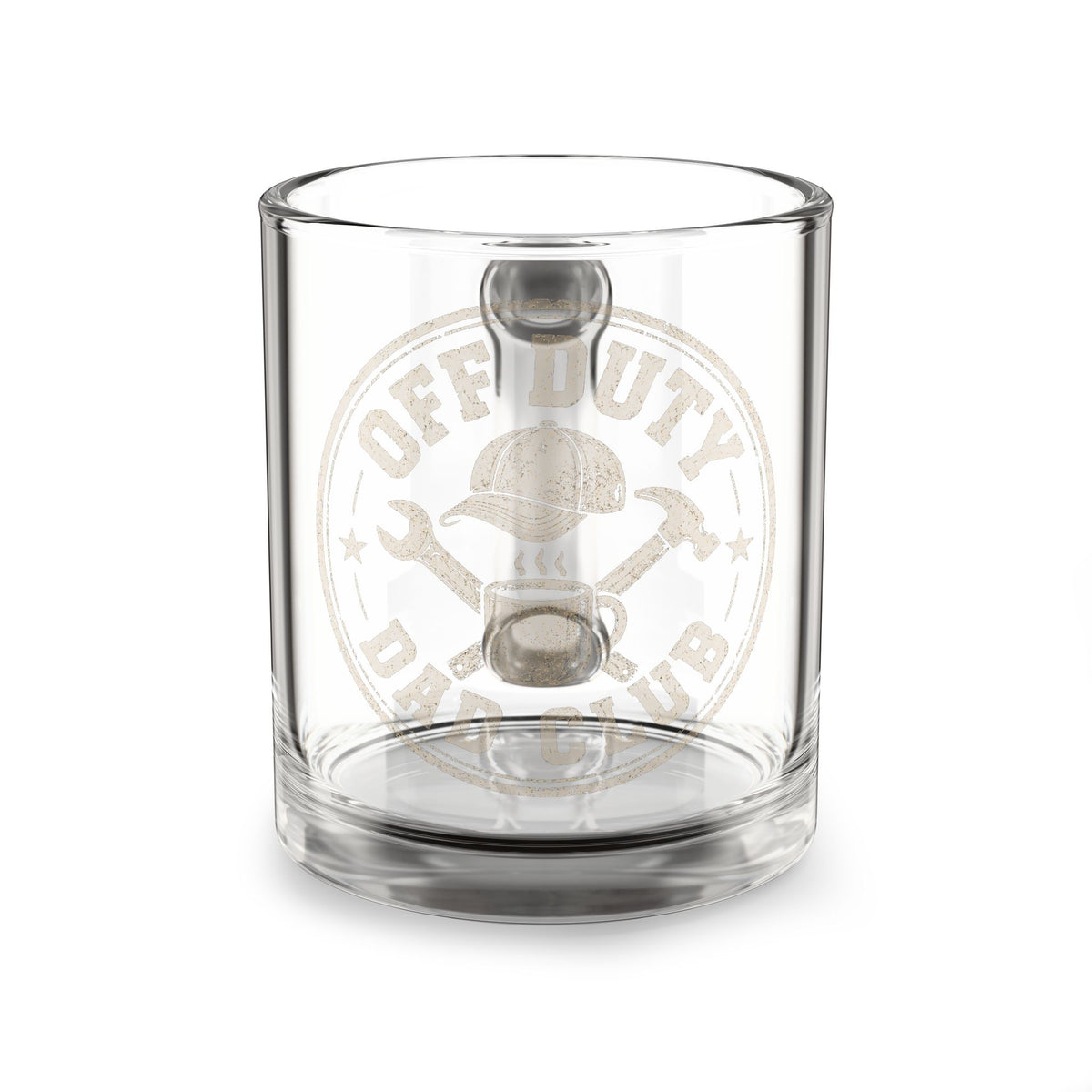 Off Duty Dad Glass Mug — 10oz Clear Coffee Cup for Fathers, Father’s Day Gift Milo Bailey Dog Dad Mom  Glass Mug 10 oz