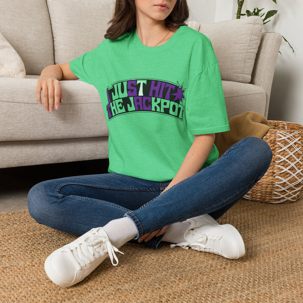 Just Hit the Jackpot T-Shirt — Retro Casino Graphic Tee - Trending Now - August 2026