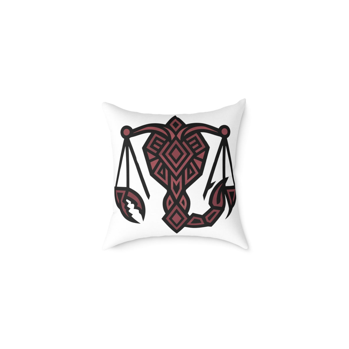 Scorpio Balance Zodiac Square Poly Canvas Pillow