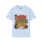 Merry Mechanic Mood T‑Shirt — Retro Holiday Auto Technician Gift