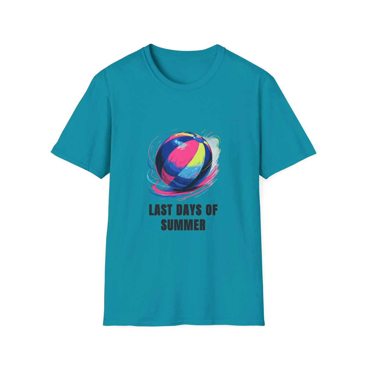 Last Days of Summer T-Shirt — Colorful Beach Ball Graphic Tee - Trending Now - August 2026